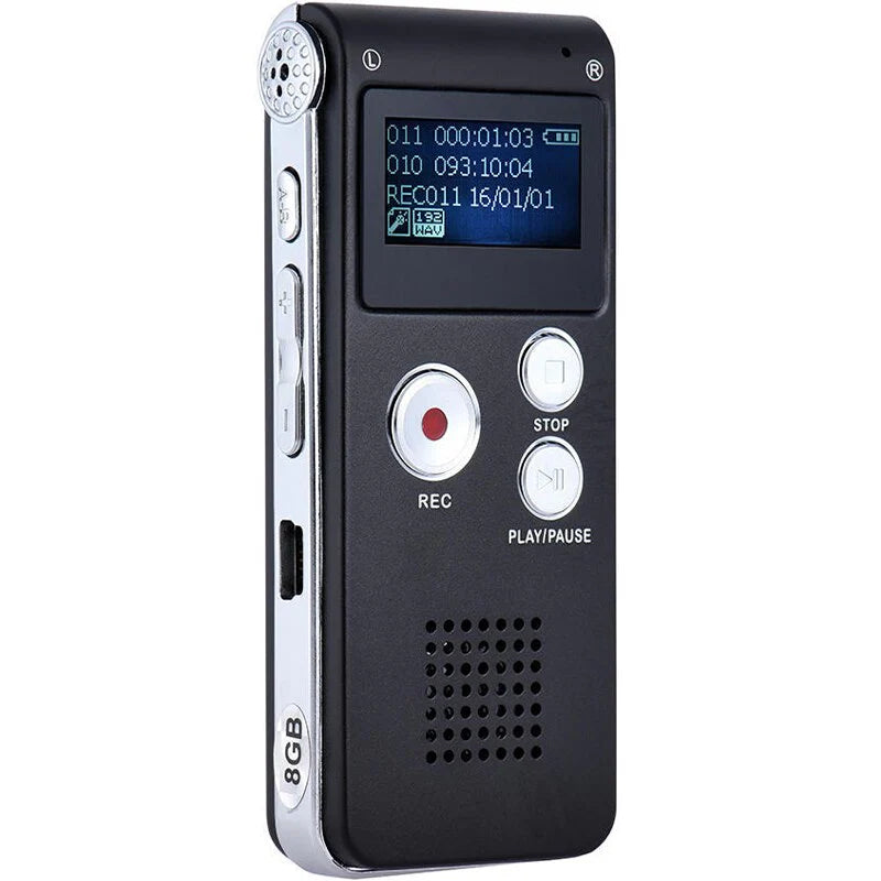 Reportofon digital Andowl Q-LY77, 16G Hifi, MP3/WAV, accesorii, negru