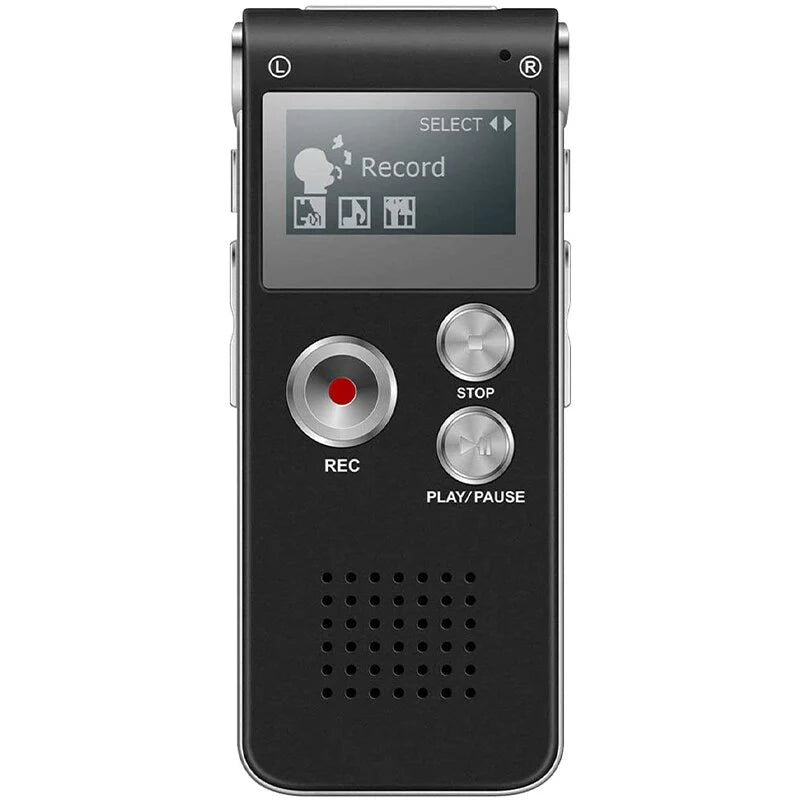 Reportofon digital Andowl Q-LY77, 16G Hifi, MP3/WAV, accesorii, negru