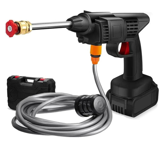 Aparat de spălat cu presiune mobil cu doi acumulatori