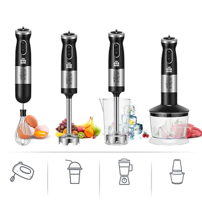 Blender Electric Portabil 4 in 1 cu Funcție Turbo, 600W