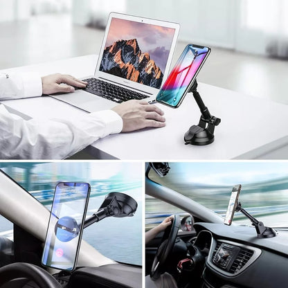 Suport auto magnetic telefon universal pentru bord sau parbriz,  rasucire 360 grade