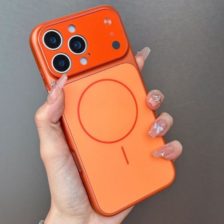 Husă MAGLENS AG Glass – Transformă orice iPhone 13–17 în iPhone 17 Pro Max | Design Premium, Sticlă Mată, Compatibilă MagSafe