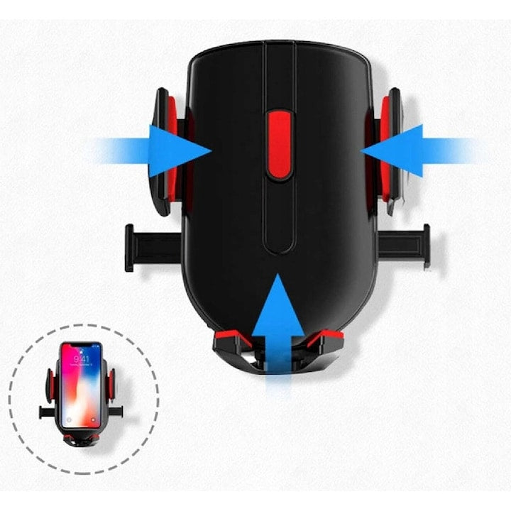 Suport Auto pentru Telefon cu Montare pe Parbriz sau Bord - GPS Solid
