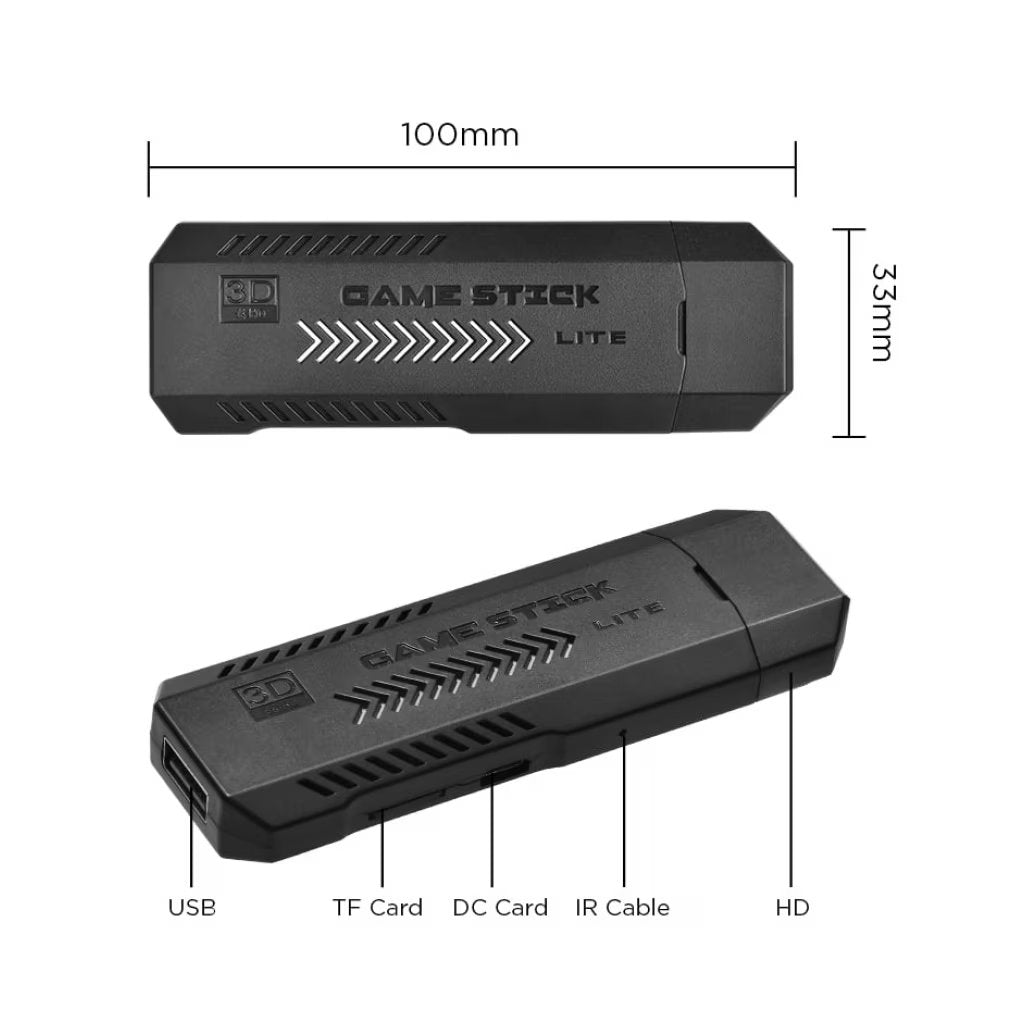 Consola Jocuri Video Stick 4K GD10 P3 TV – 64GB, 30.000 Jocuri, Iesire 4K