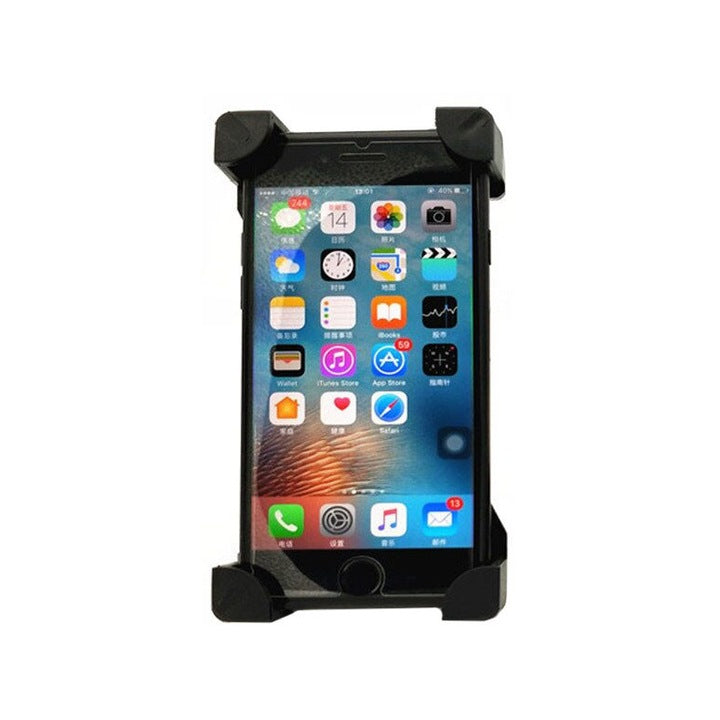 Suport de telefon pentru bicicleta, rotire 360 grade, prindere 4 colturi simultan, negru