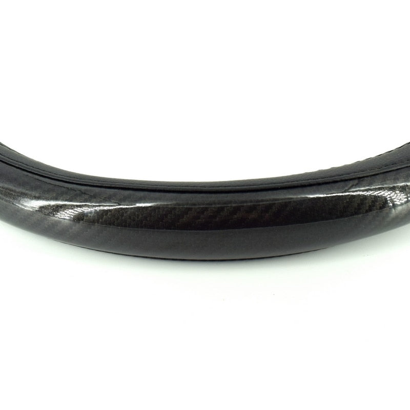 Husa volan negru + carbon lacuit SWC-18-M (37-39cm)-1