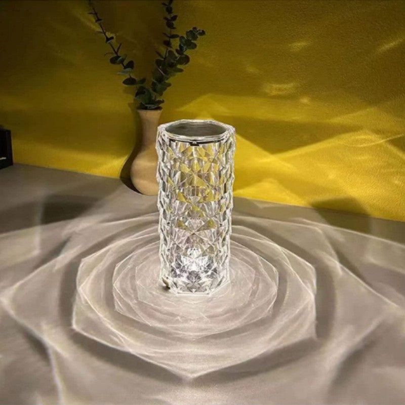 Lampa de birou pe LED RGB, Flippy, dimmer tactil, 3 nivele de intensitate, Cristal Acrilic, cu telecomanda-8