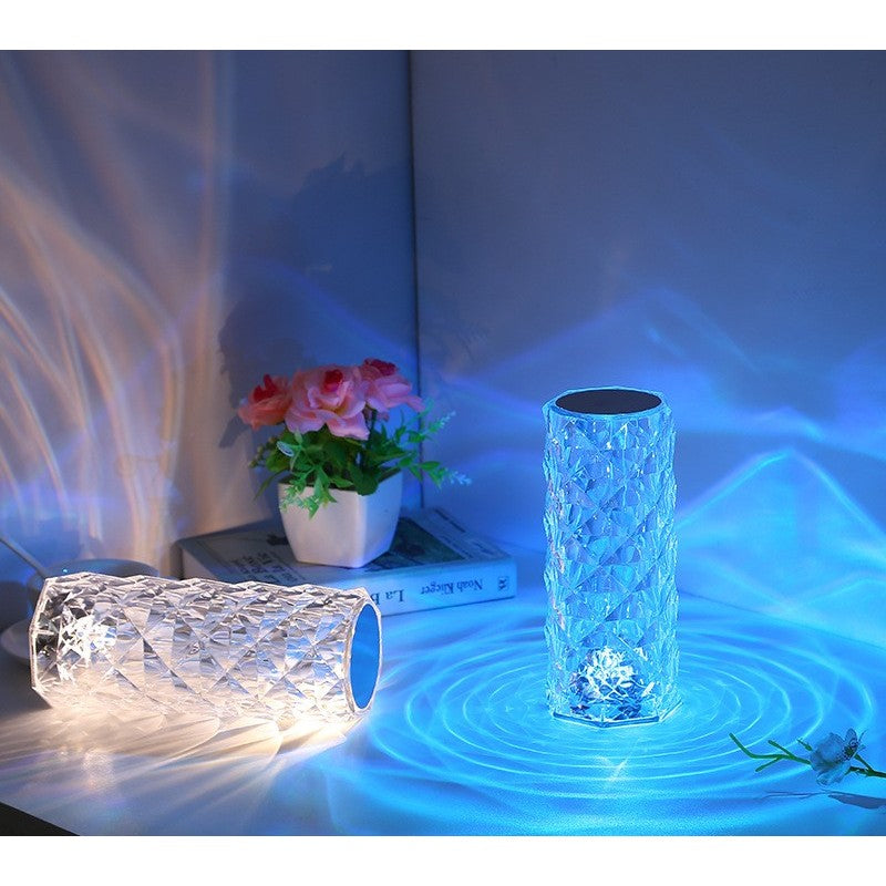 Lampa de birou pe LED RGB, Flippy, dimmer tactil, 3 nivele de intensitate, Cristal Acrilic, cu telecomanda-10