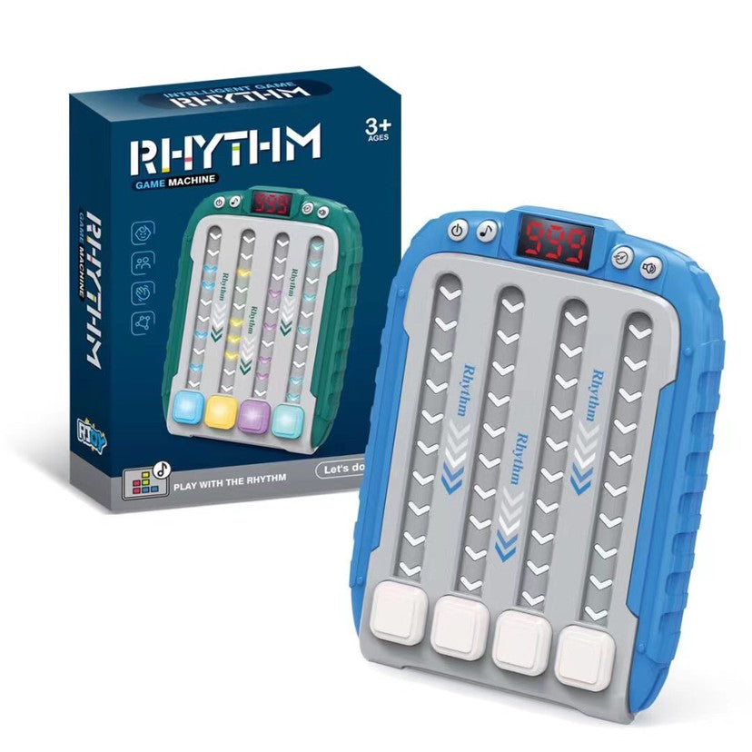 Jucarie Interactiva, Flippy, Joc Rhythm, +3 Ani, din ABS, 6 Niveluri, 15 x 3 x 11 cm, Functie Muzicala, Albastru-2