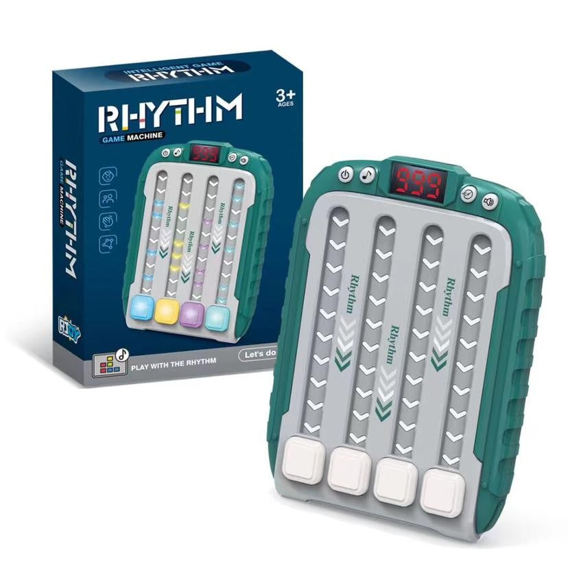 Jucarie Interactiva, Flippy, Joc Rhythm, +3 Ani, din ABS, 6 Niveluri, 15 x 3 x 11 cm, Functie Muzicala, Verde-3