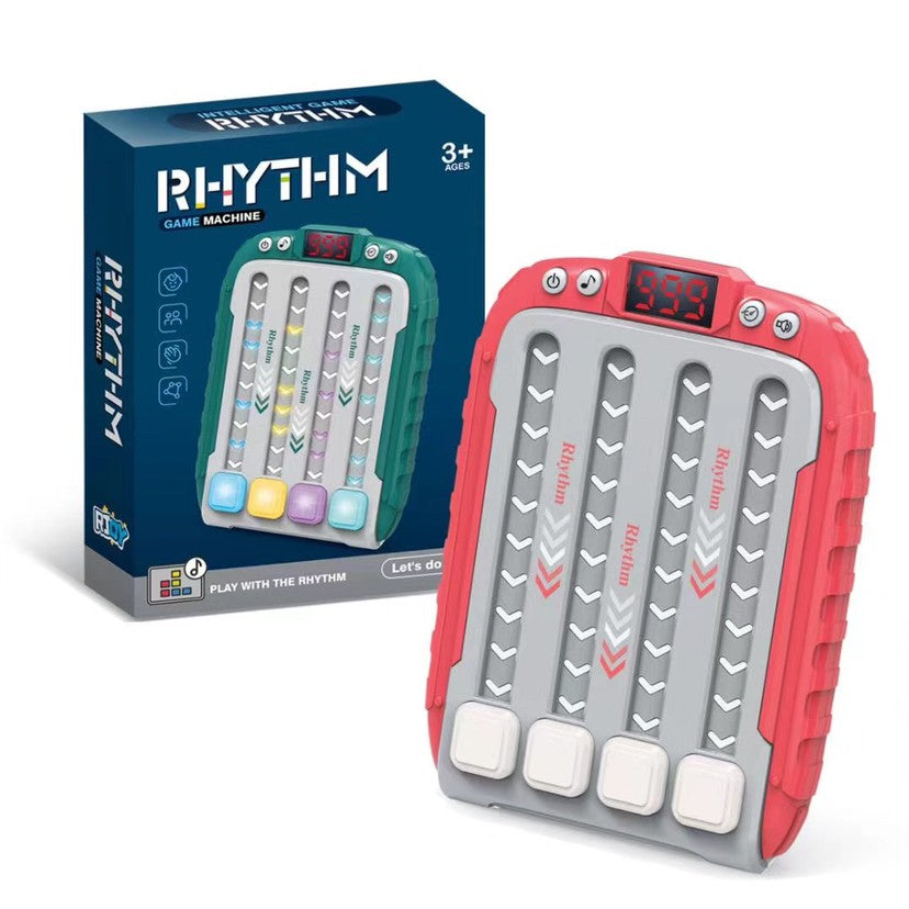 Jucarie Interactiva, Flippy, Joc Rhythm, +3 Ani, din ABS, 6 Niveluri, 15 x 3 x 11 cm, Functie Muzicala, Rosu-3