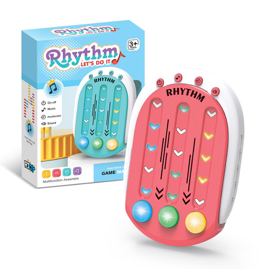 Jucarie Interactiva, Flippy, Tip Jocuri Ritmice, +3 Ani, din ABS, 8 Niveluri de Joc, 9.5 x 2.5 x 13.6 cm, Rosu-1