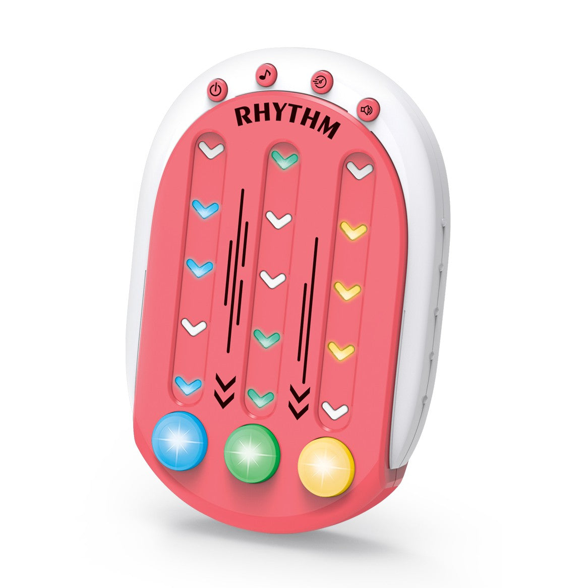 Jucarie Interactiva, Flippy, Tip Jocuri Ritmice, +3 Ani, din ABS, 8 Niveluri de Joc, 9.5 x 2.5 x 13.6 cm, Rosu-3