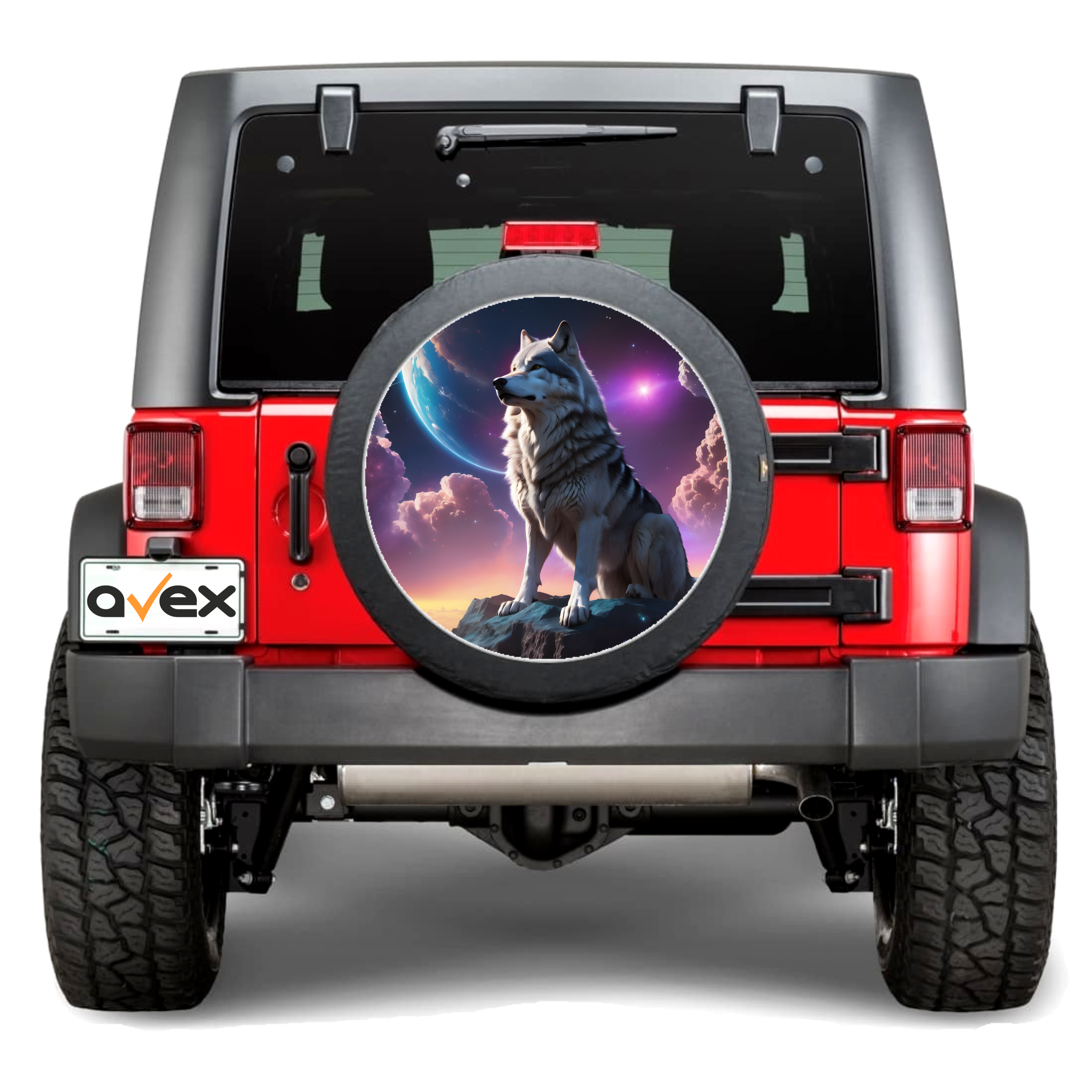 Sticker Auto "Roata de Rezerva" rezistenta la intemperii si raze UV, diametru 55 cm, Cod_ AVX-RR02-0