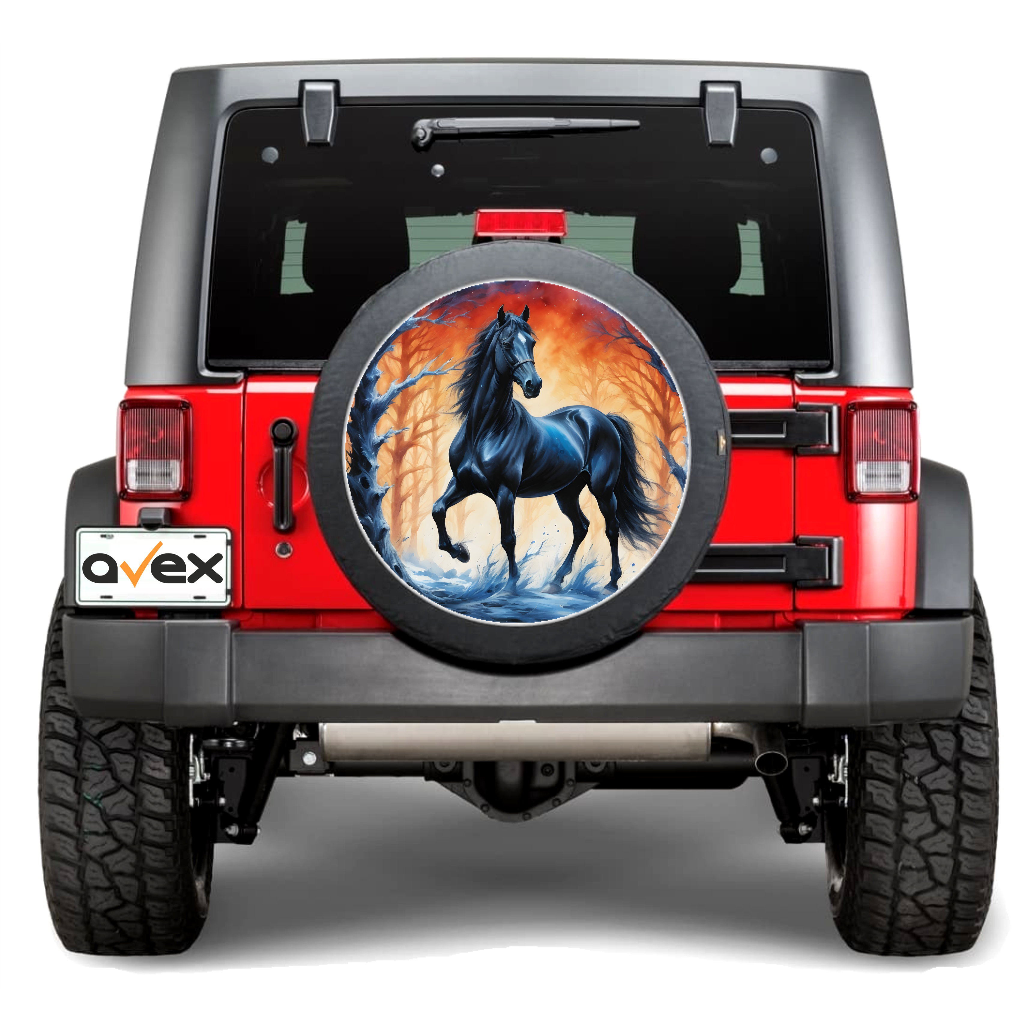 Sticker Auto "Roata de Rezerva" rezistenta la intemperii si raze UV, diametru 55 cm, Cod_ AVX-RR13-0