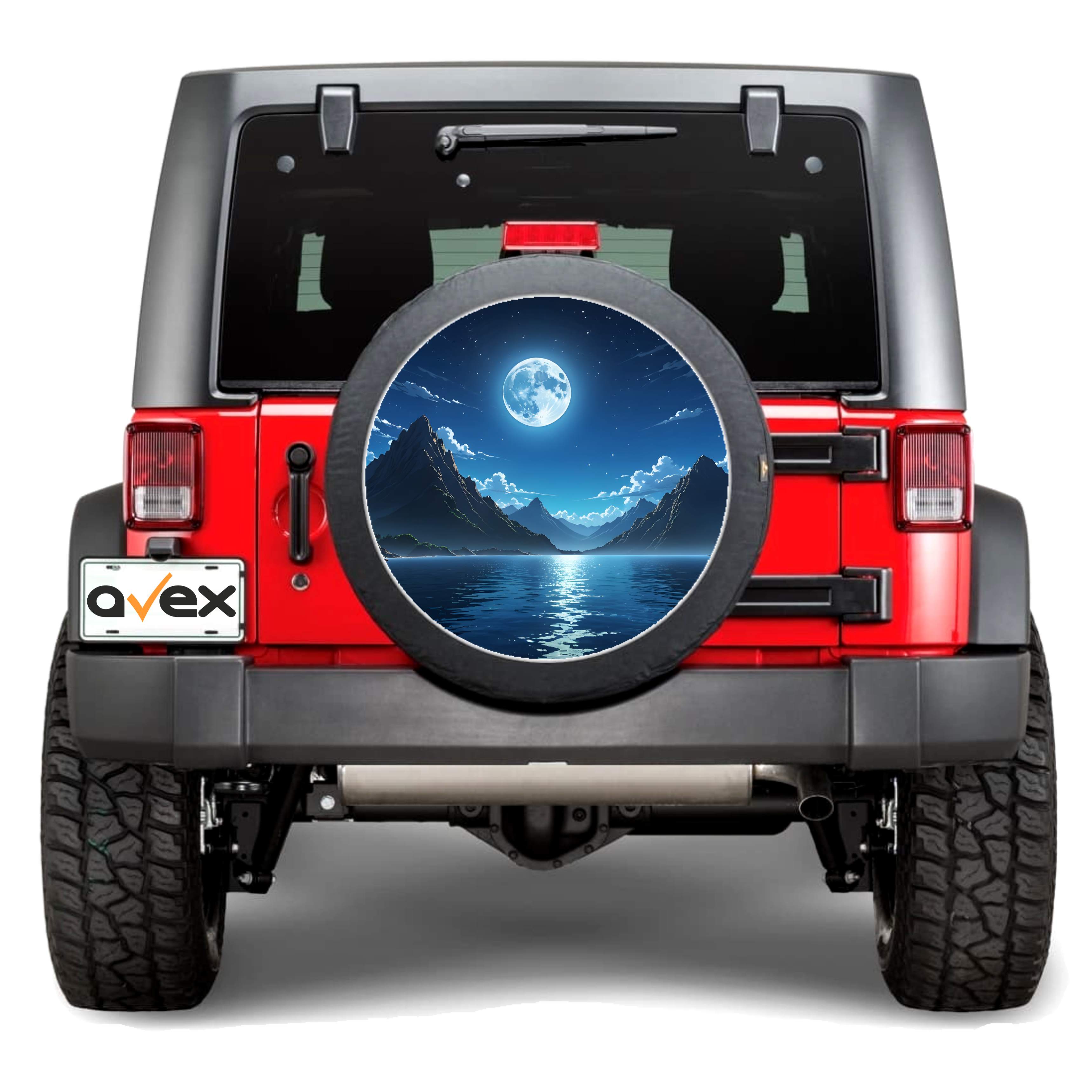 Sticker Auto "Roata de Rezerva" rezistenta la intemperii si raze UV, diametru 55 cm, Cod_ AVX-RR14-0
