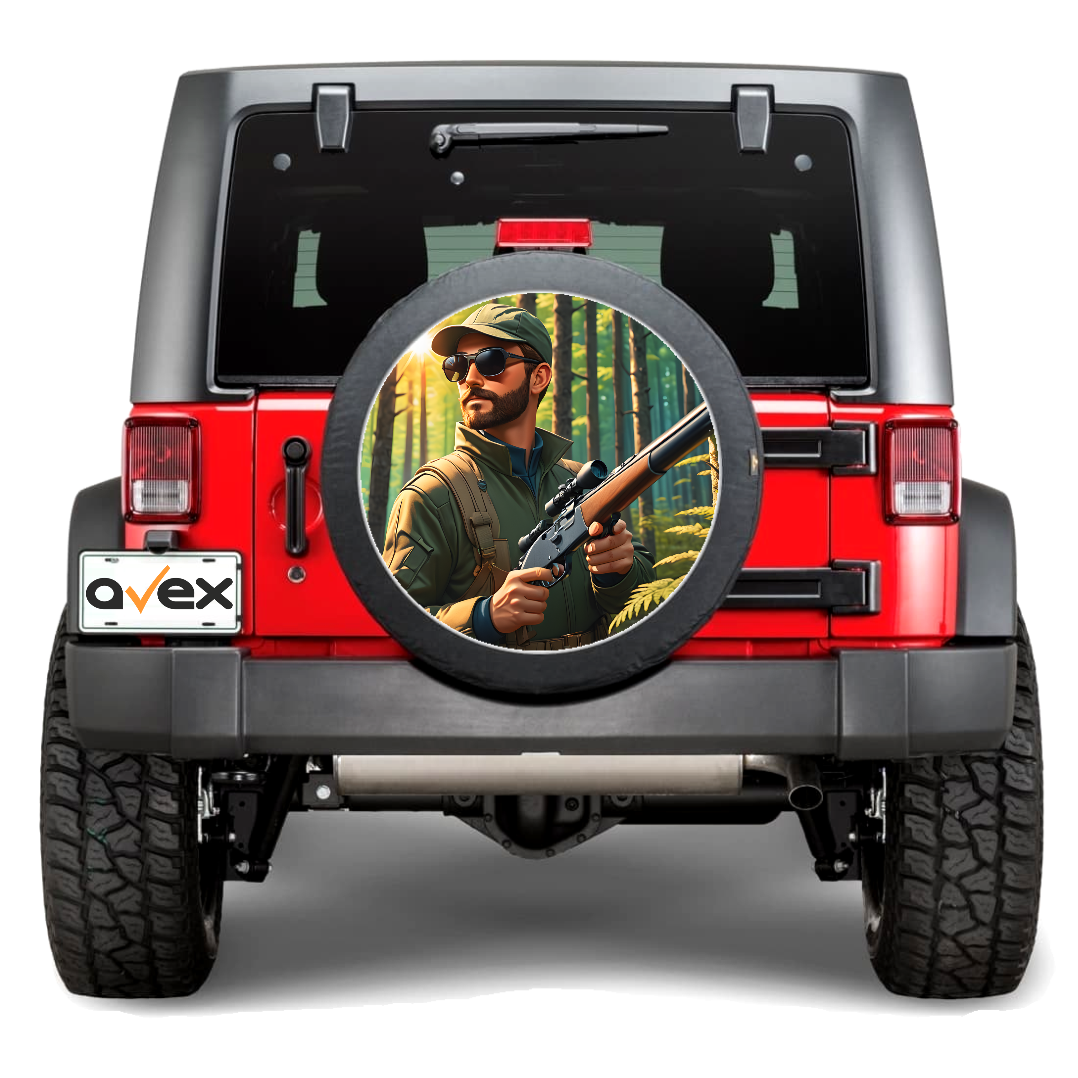 Sticker Auto "Roata de Rezerva" rezistenta la intemperii si raze UV, diametru 55 cm, Cod_ AVX-RR20-0