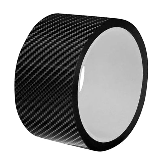 Rola ornament bandouri sau praguri autoadeziv din autocolant Carbon 5D, dimensiune 148 x 4 cm, culoare Neagra-0