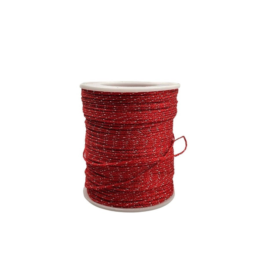 Rola snur bratara rosu si argintiu-0