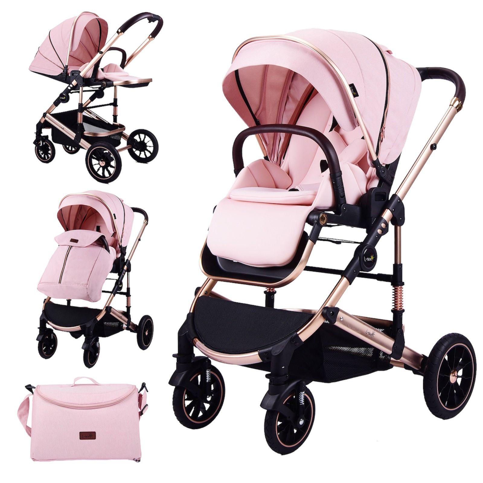 Carucior 2 in 1 transformabil, reversibil, pliabil, F3 Luxury