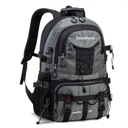 Rucsac Multifunctional de Alpinism, Flippy, Capacitate 36-55 L, de Calatorie, Impermeabil, Slot USB Incarcare Telefon, Bretele Reglabile, 52 x 34 x 19 cm, Gri-4