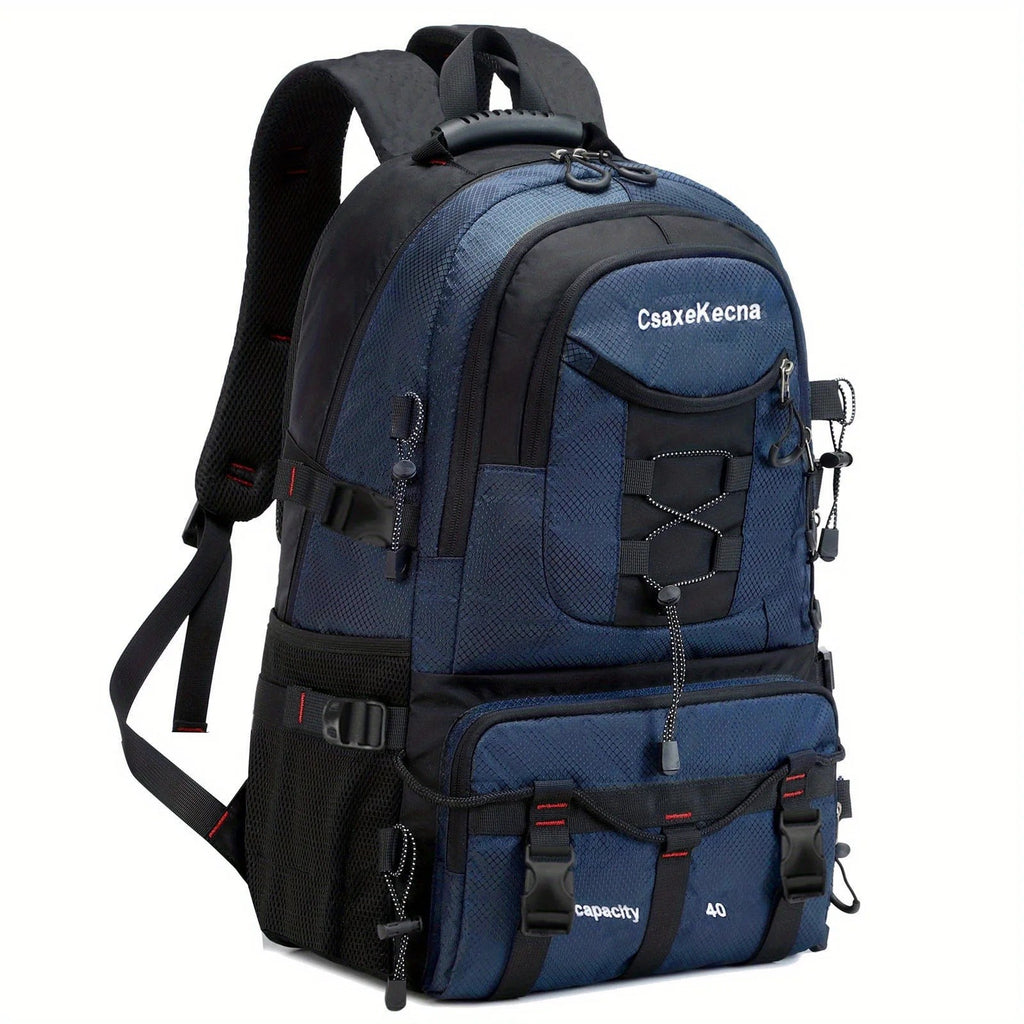 Rucsac Multifunctional de Alpinism, Flippy, Capacitate 36-55 L, de Calatorie, Impermeabil, Slot USB Incarcare Telefon, Bretele Reglabile, 52 x 34 x 19 cm, Albastru-2