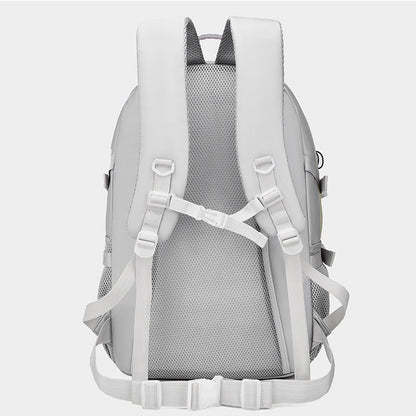 Rucsac Multifunctional pentru Calatorie, Flippy, pentru Alpinism, Voiaj, Drumetii, din Panza Oxford, 34x16x52 cm, Alb-7