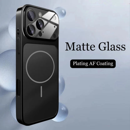 Husă MAGLENS AG Glass – Transformă orice iPhone 13–17 în iPhone 17 Pro Max | Design Premium, Sticlă Mată, Compatibilă MagSafe