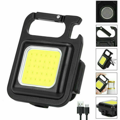 Lanternă Mini COB de 800 lumeni, portabilă si reîncărcabilă