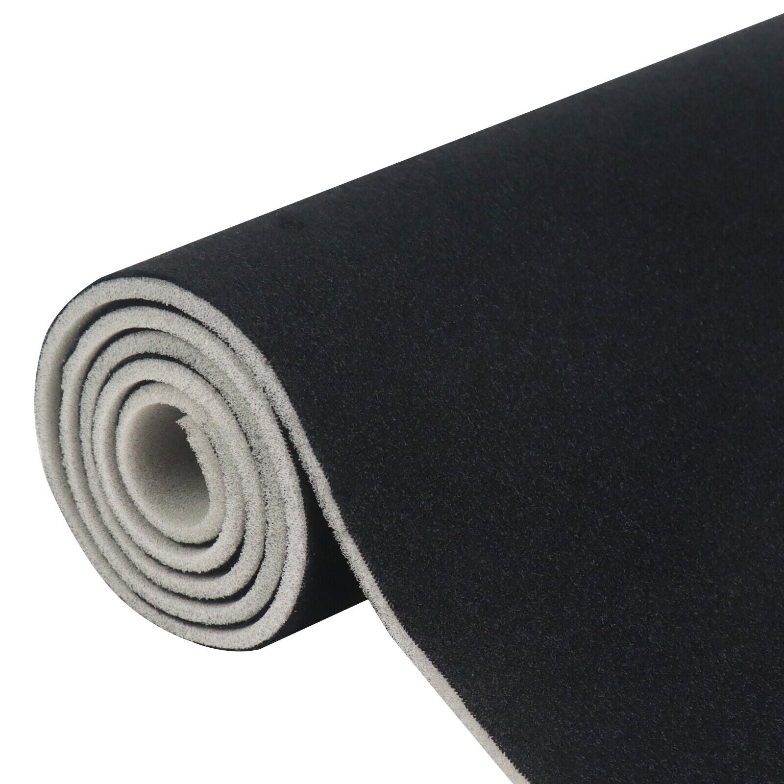 Material pentru reconditionare plafon auto, material textil cu spate buretat, culoare Neagra, dimensiune 2m x 1,50m-2