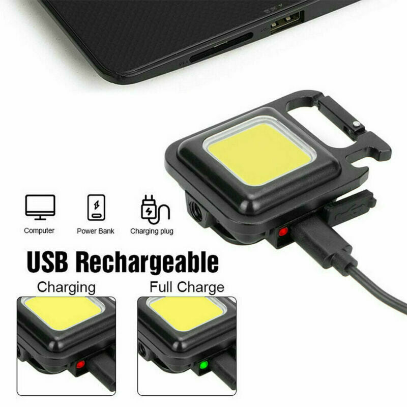 Lanternă Mini COB de 800 lumeni, portabilă si reîncărcabilă