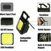 Lanternă Mini COB de 800 lumeni, portabilă si reîncărcabilă