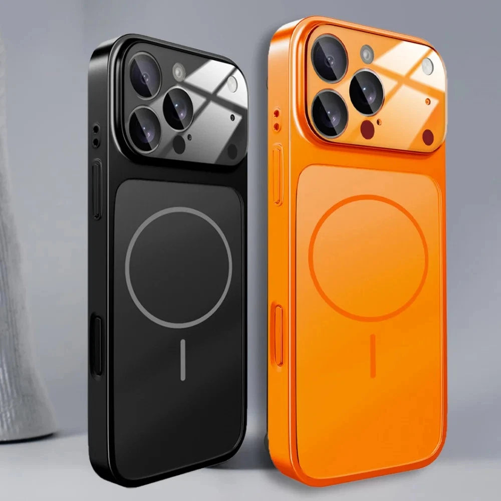 Husă MAGLENS AG Glass – Transformă orice iPhone 13–17 în iPhone 17 Pro Max | Design Premium, Sticlă Mată, Compatibilă MagSafe