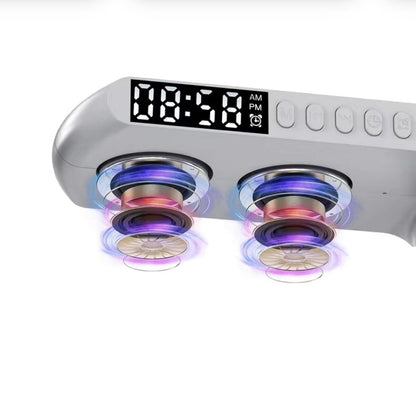 Lampa led RGB G cu boxa Bluetooth, ceas si incarcare wireless, dimensiune mare