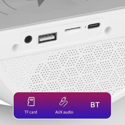 Lampa smart LED cu difuzor Bluetooth, control tactil si incarcare wireless
