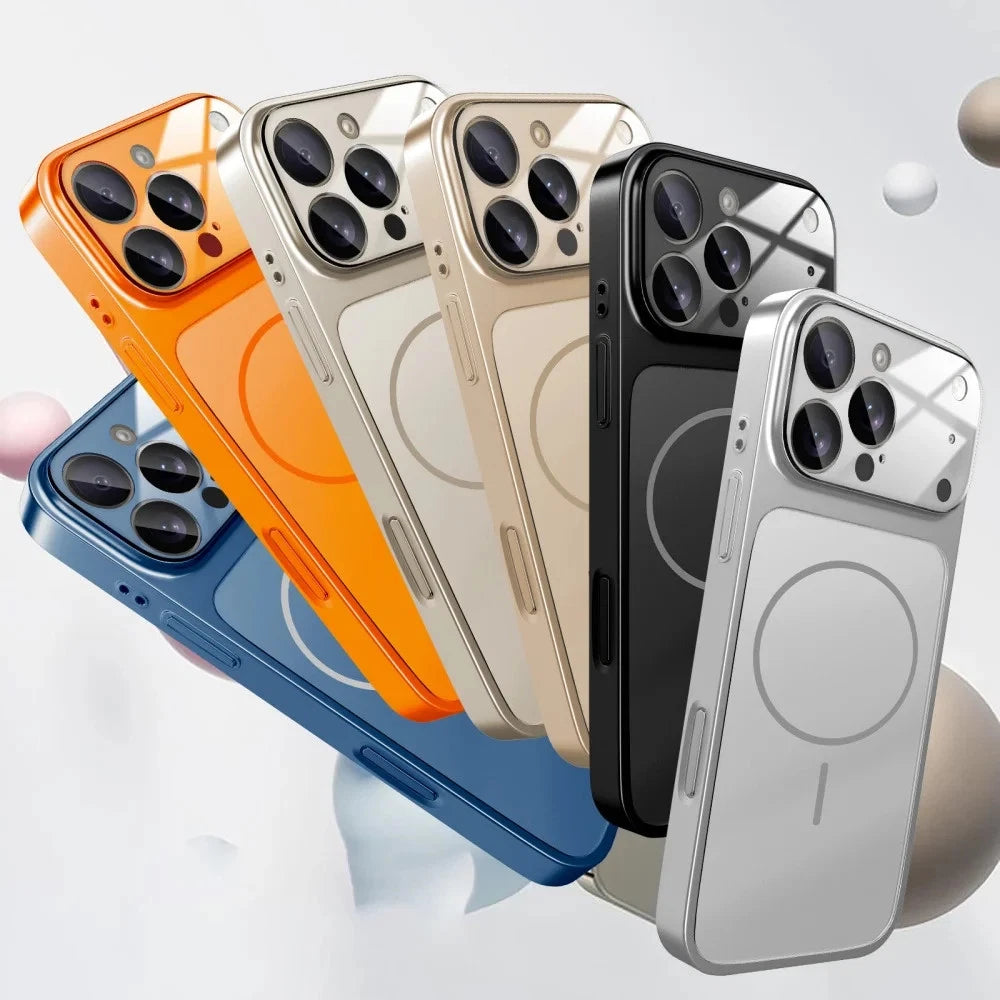 Husă MAGLENS AG Glass – Transformă orice iPhone 13–17 în iPhone 17 Pro Max | Design Premium, Sticlă Mată, Compatibilă MagSafe