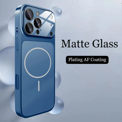 Husă MAGLENS AG Glass – Transformă orice iPhone 13–17 în iPhone 17 Pro Max | Design Premium, Sticlă Mată, Compatibilă MagSafe