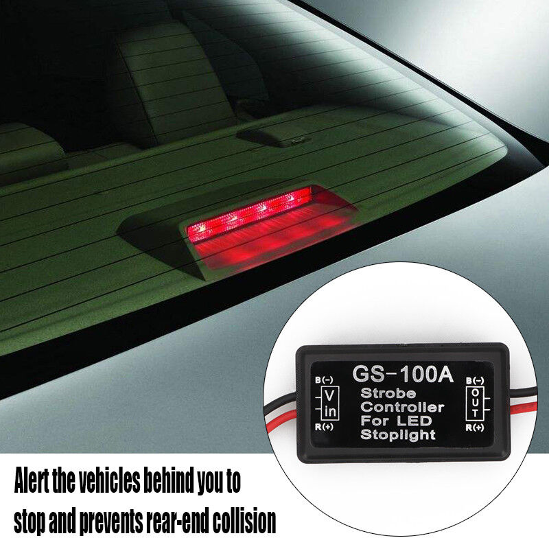 Modul Strobo Flash pentru lampa Stop Frana, alimentare 12V - 24V, auto, moto, camion-0