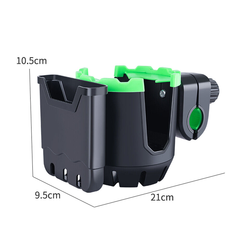 Suport 2-IN-1 pentru telefon si sticla de apa, montaj pe motocicleta, bicicleta, scuter, trotineta, carucior bebelus