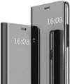 Husa telefon Hurtel Clear View Case, neagra, pentru Xperia 10 II, din policarbonat, cu functie de suport