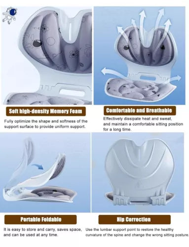 Scaun Ergonomic pentru Suport Lombar și Corectarea Posturii