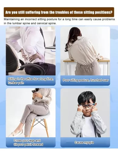 Scaun Ergonomic pentru Suport Lombar și Corectarea Posturii