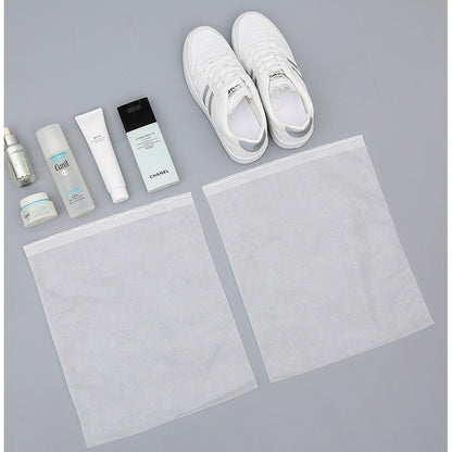 Sac Depozitare Incaltaminte, Flippy, de Protectie, pentru Voiaj, Netesut, Rezistent la Praf, Protectie Solara, Anti-Ingalbenire, 38x24 cm, Marime Mica, Transparent-3