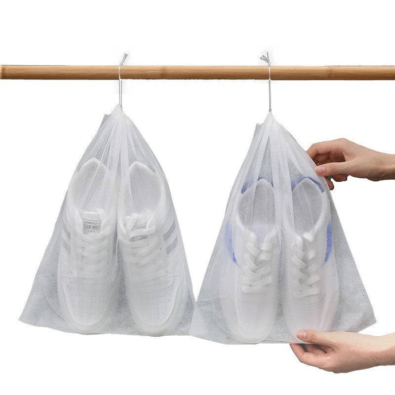Sac Depozitare Incaltaminte, Flippy, de Protectie, pentru Voiaj, Netesut, Rezistent la Praf, Protectie Solara, Anti-Ingalbenire, 38x24 cm, Marime Mica, Transparent-6