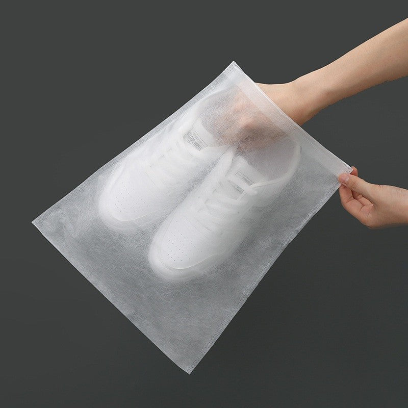 Sac Depozitare Incaltaminte, Flippy, de Protectie, pentru Voiaj, Netesut, Rezistent la Praf, Protectie Solara, Anti-Ingalbenire, 38x32 cm, Marime Medie, Transparent-7