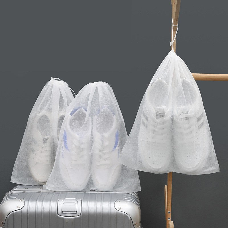 Sac Depozitare Incaltaminte, Flippy, de Protectie, pentru Voiaj, Netesut, Rezistent la Praf, Protectie Solara, Anti-Ingalbenire, 38x32 cm, Marime Medie, Transparent-8
