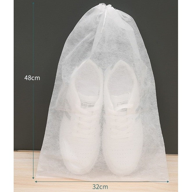 Sac Depozitare Incaltaminte, Flippy, de Protectie, pentru Voiaj, Netesut, Rezistent la Praf, Protectie Solara, Anti-Ingalbenire, 48x32 cm, Marime Mare, Transparent-1