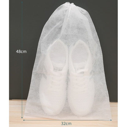 Sac Depozitare Incaltaminte, Flippy, de Protectie, pentru Voiaj, Netesut, Rezistent la Praf, Protectie Solara, Anti-Ingalbenire, 48x32 cm, Marime Mare, Transparent-1