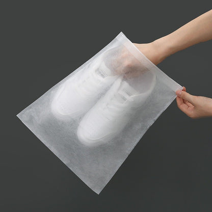 Sac Depozitare Incaltaminte, Flippy, de Protectie, pentru Voiaj, Netesut, Rezistent la Praf, Protectie Solara, Anti-Ingalbenire, 48x32 cm, Marime Mare, Transparent-7