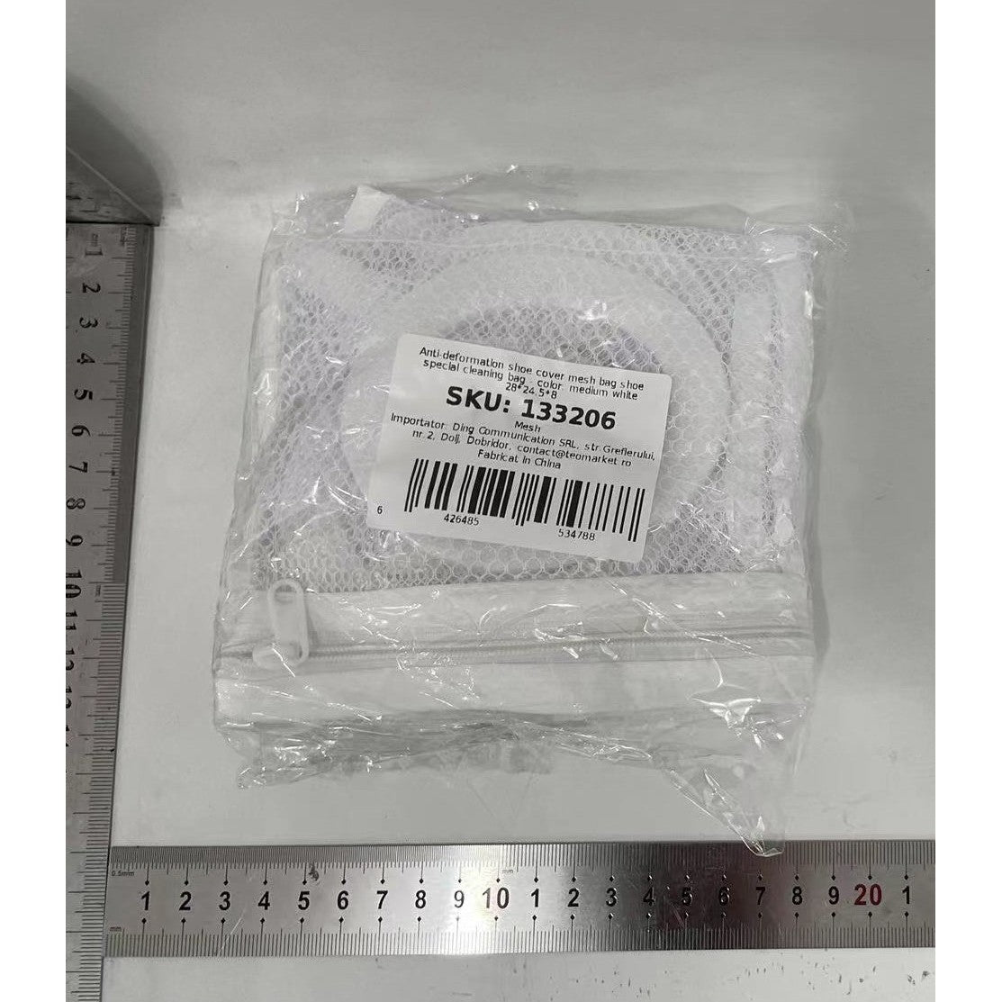 Sac pentru Spalare Incaltaminte, Flippy, pentru Masina de Spalat, 28x24.5x8 cm, Alb-6